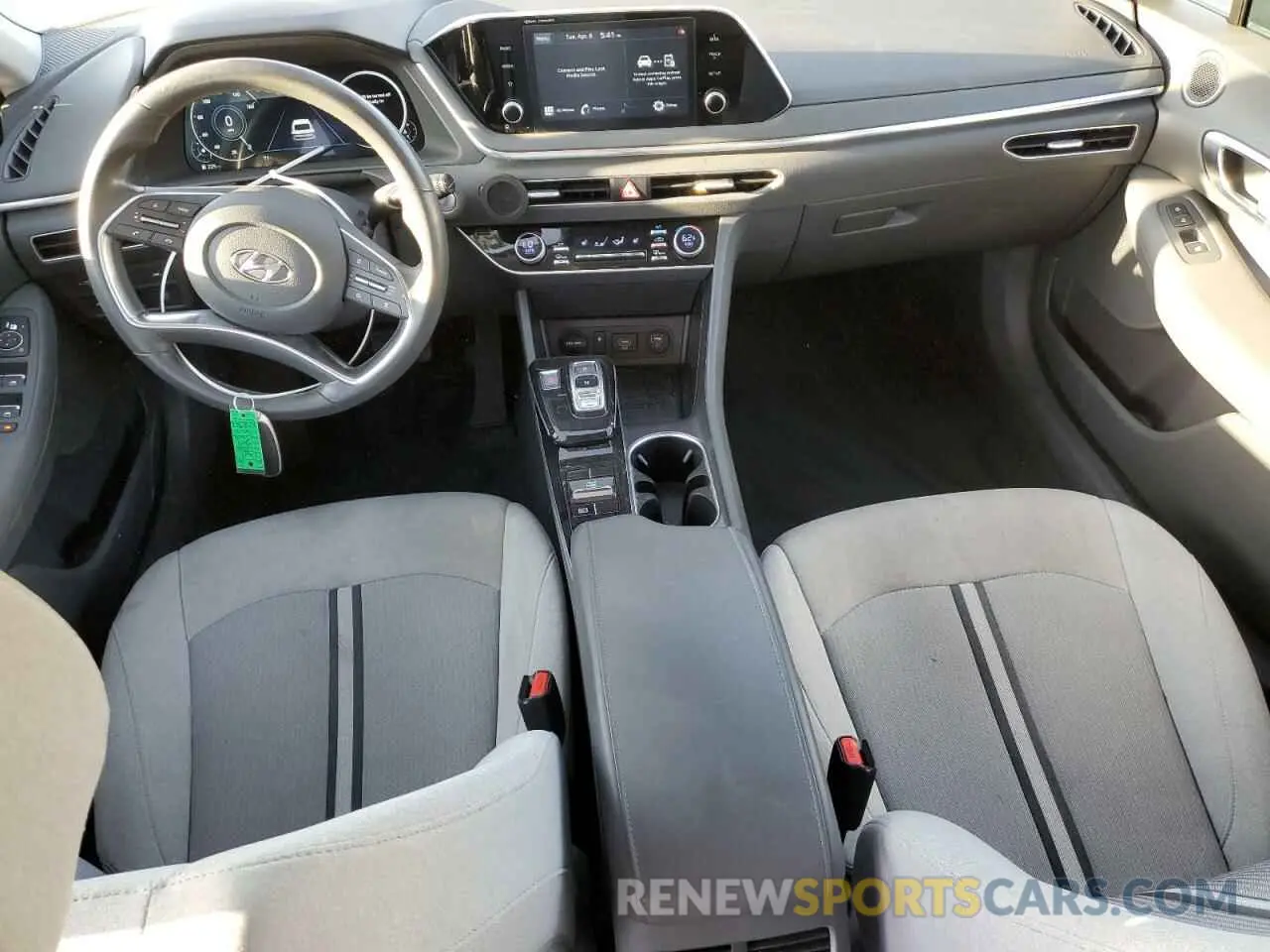 8 fotografías del automóvil dañado 5NPEF4JA7MH095216 HYUNDAI SONATA 2021