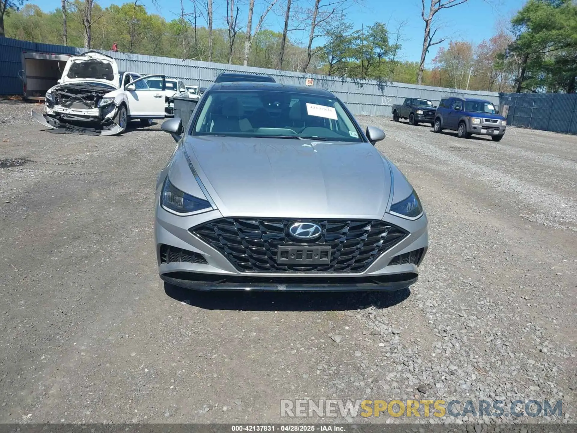 12 fotografías del automóvil dañado 5NPEF4JA7MH097046 HYUNDAI SONATA 2021