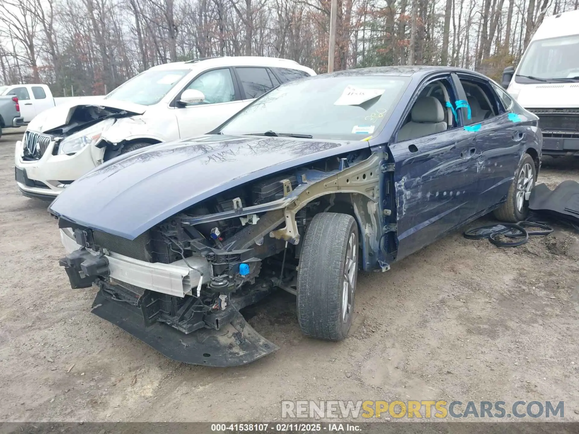 2 fotografías del automóvil dañado 5NPEF4JA8MH104246 HYUNDAI SONATA 2021