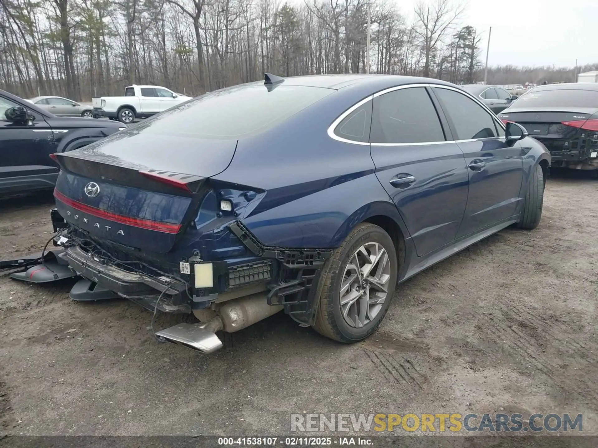 4 fotografías del automóvil dañado 5NPEF4JA8MH104246 HYUNDAI SONATA 2021