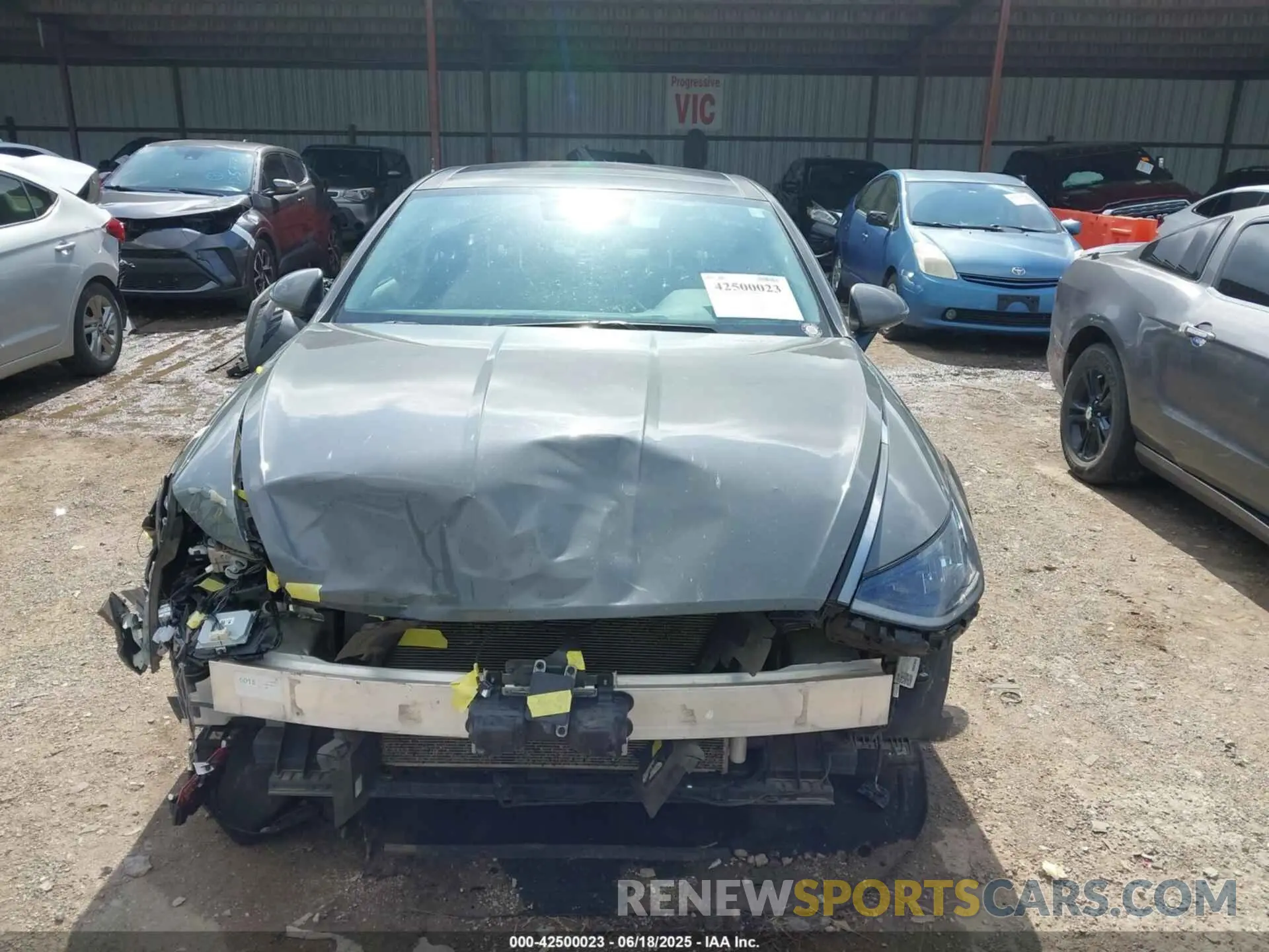 12 fotografías del automóvil dañado 5NPEF4JA9MH086761 HYUNDAI SONATA 2021