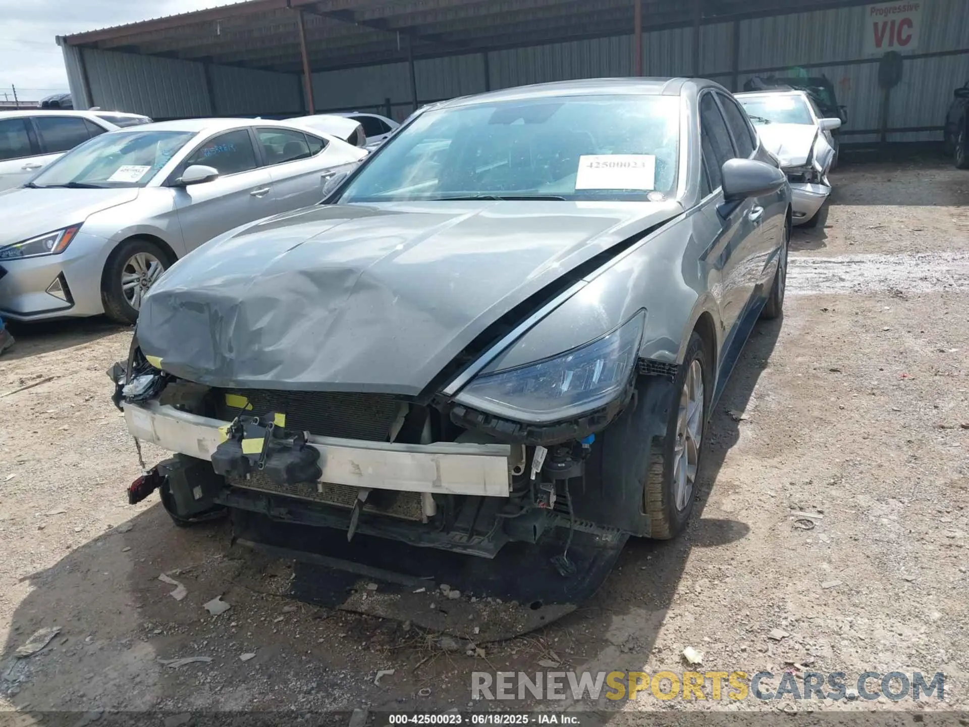 2 fotografías del automóvil dañado 5NPEF4JA9MH086761 HYUNDAI SONATA 2021