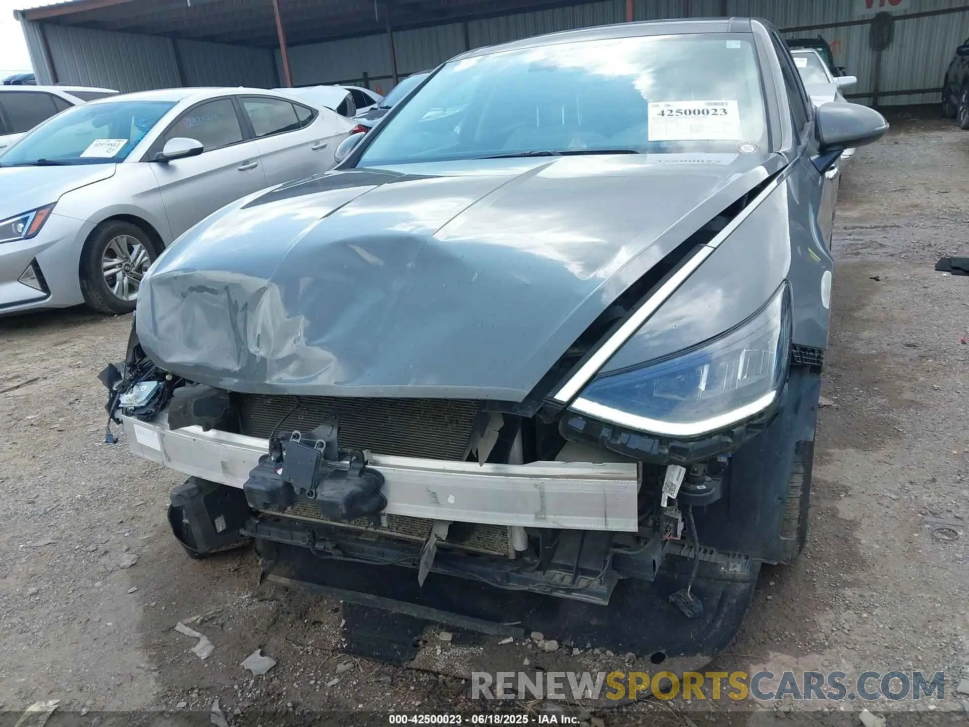 6 fotografías del automóvil dañado 5NPEF4JA9MH086761 HYUNDAI SONATA 2021