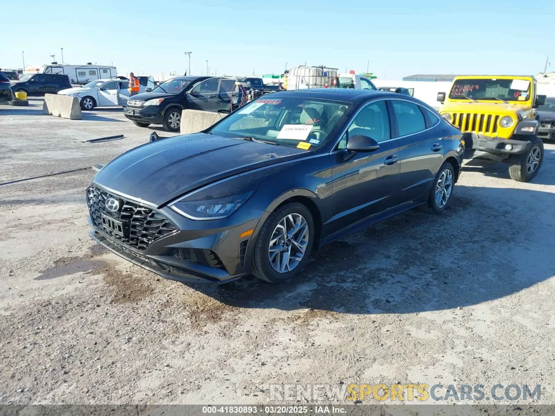 2 fotografías del automóvil dañado 5NPEF4JA9MH096982 HYUNDAI SONATA 2021