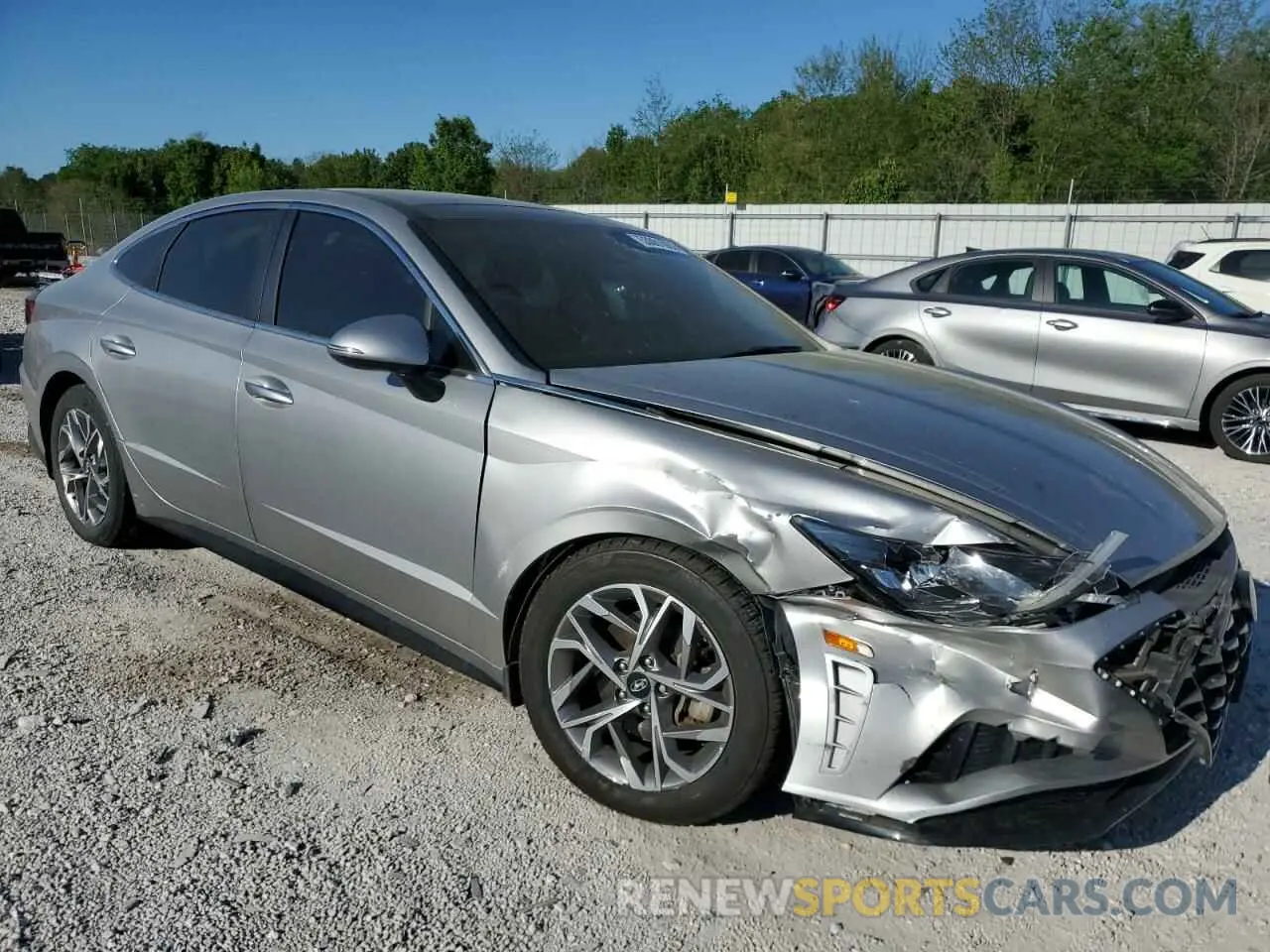 4 fotografías del automóvil dañado 5NPEF4JAXMH092245 HYUNDAI SONATA 2021