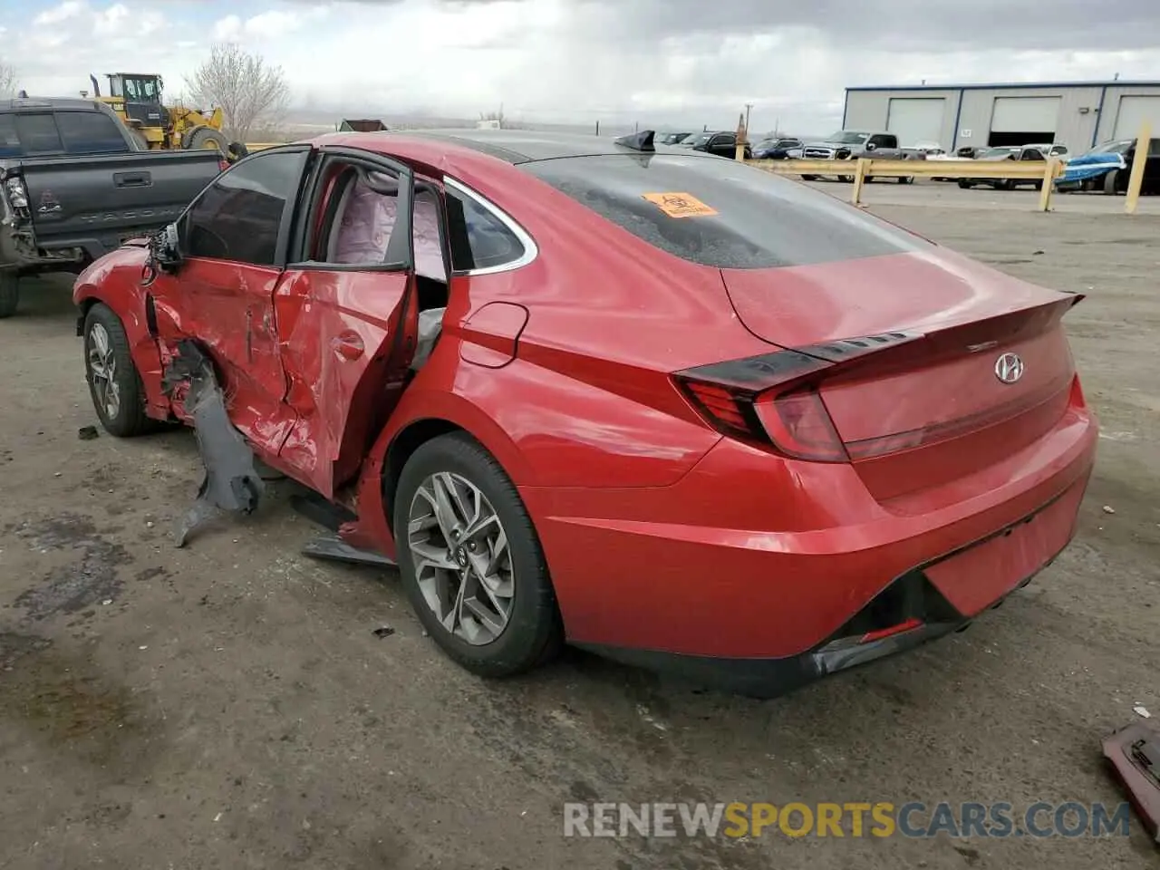 2 fotografías del automóvil dañado 5NPEF4JAXMH102370 HYUNDAI SONATA 2021