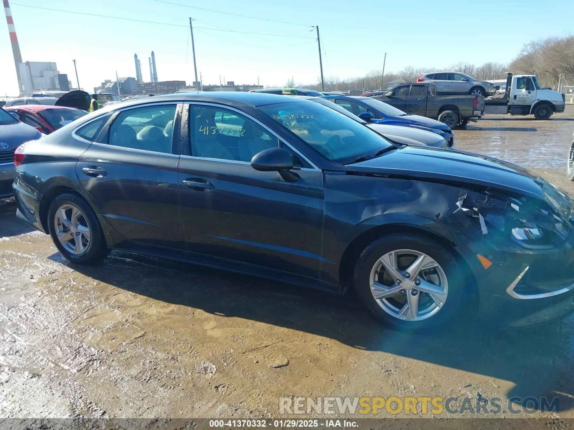 13 fotografías del automóvil dañado 5NPEG4JA0MH074379 HYUNDAI SONATA 2021