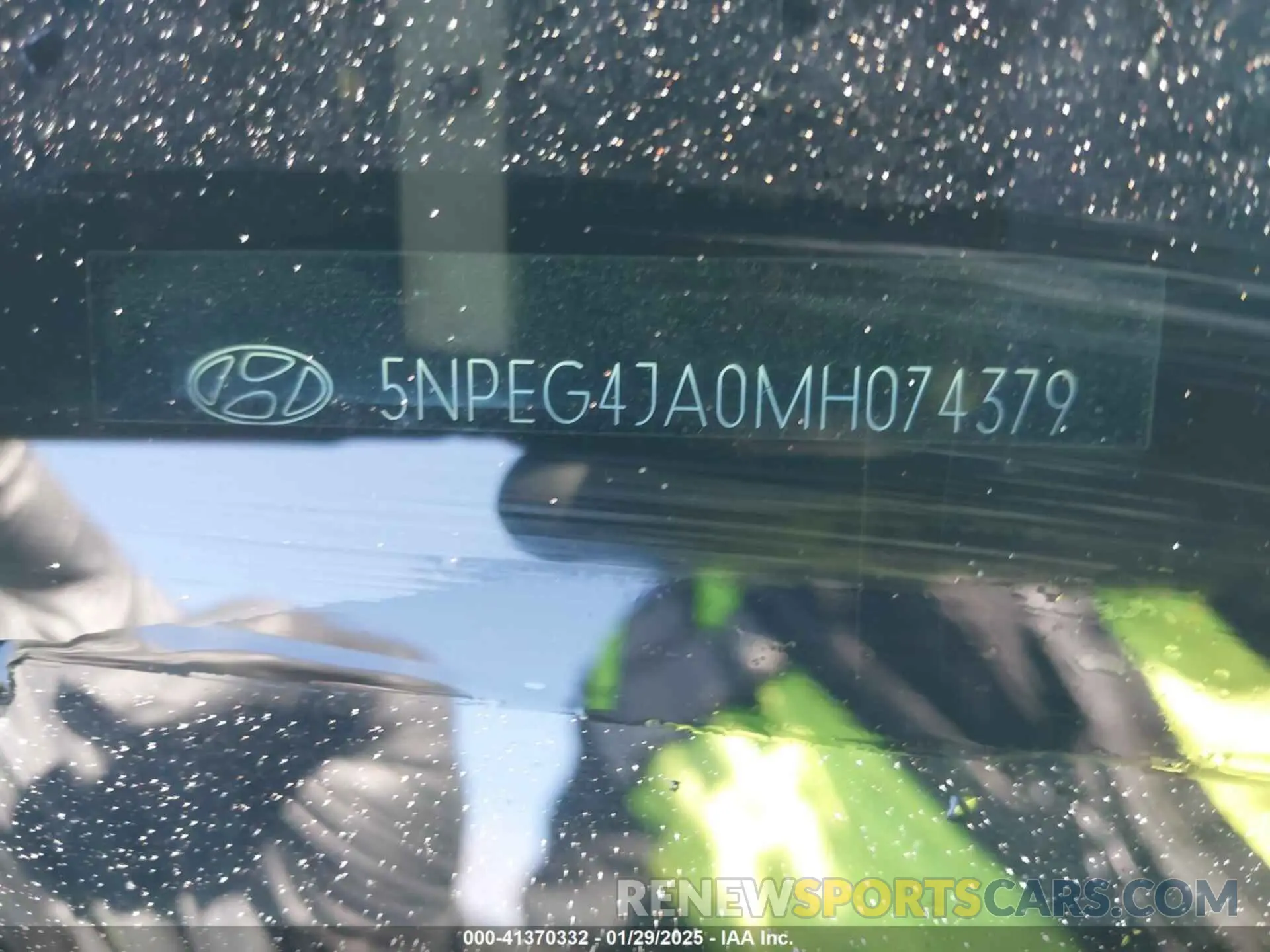 9 fotografías del automóvil dañado 5NPEG4JA0MH074379 HYUNDAI SONATA 2021
