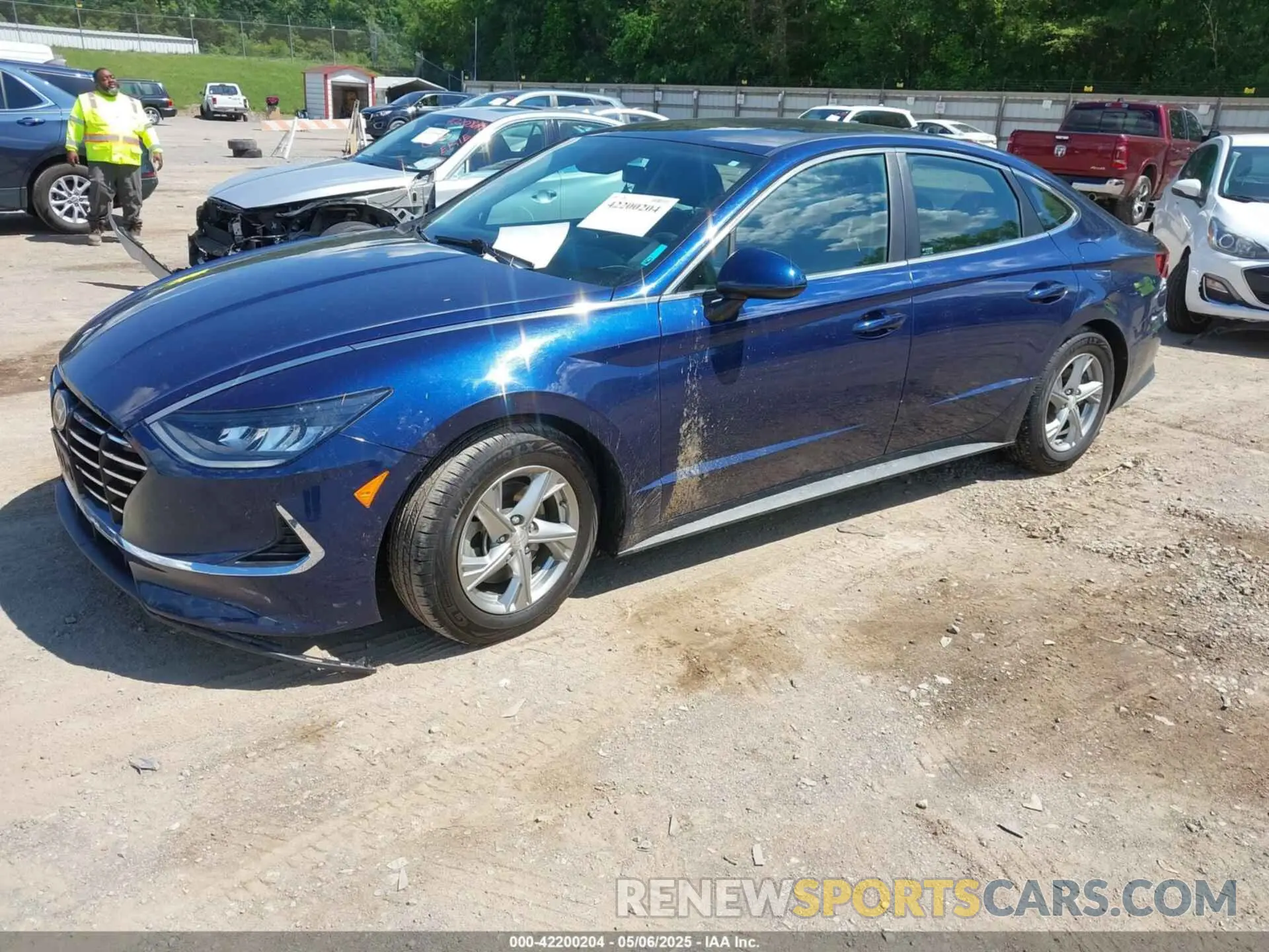 2 fotografías del automóvil dañado 5NPEG4JA0MH074995 HYUNDAI SONATA 2021
