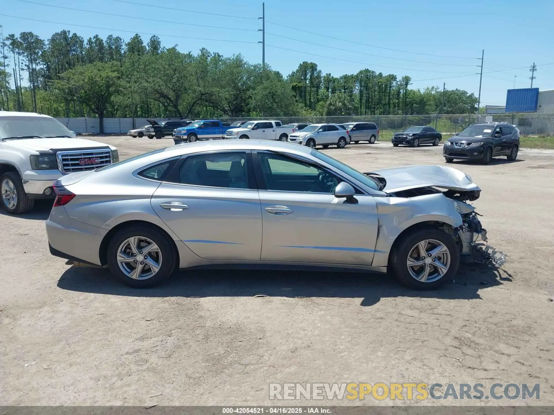 13 fotografías del automóvil dañado 5NPEG4JA0MH080960 HYUNDAI SONATA 2021
