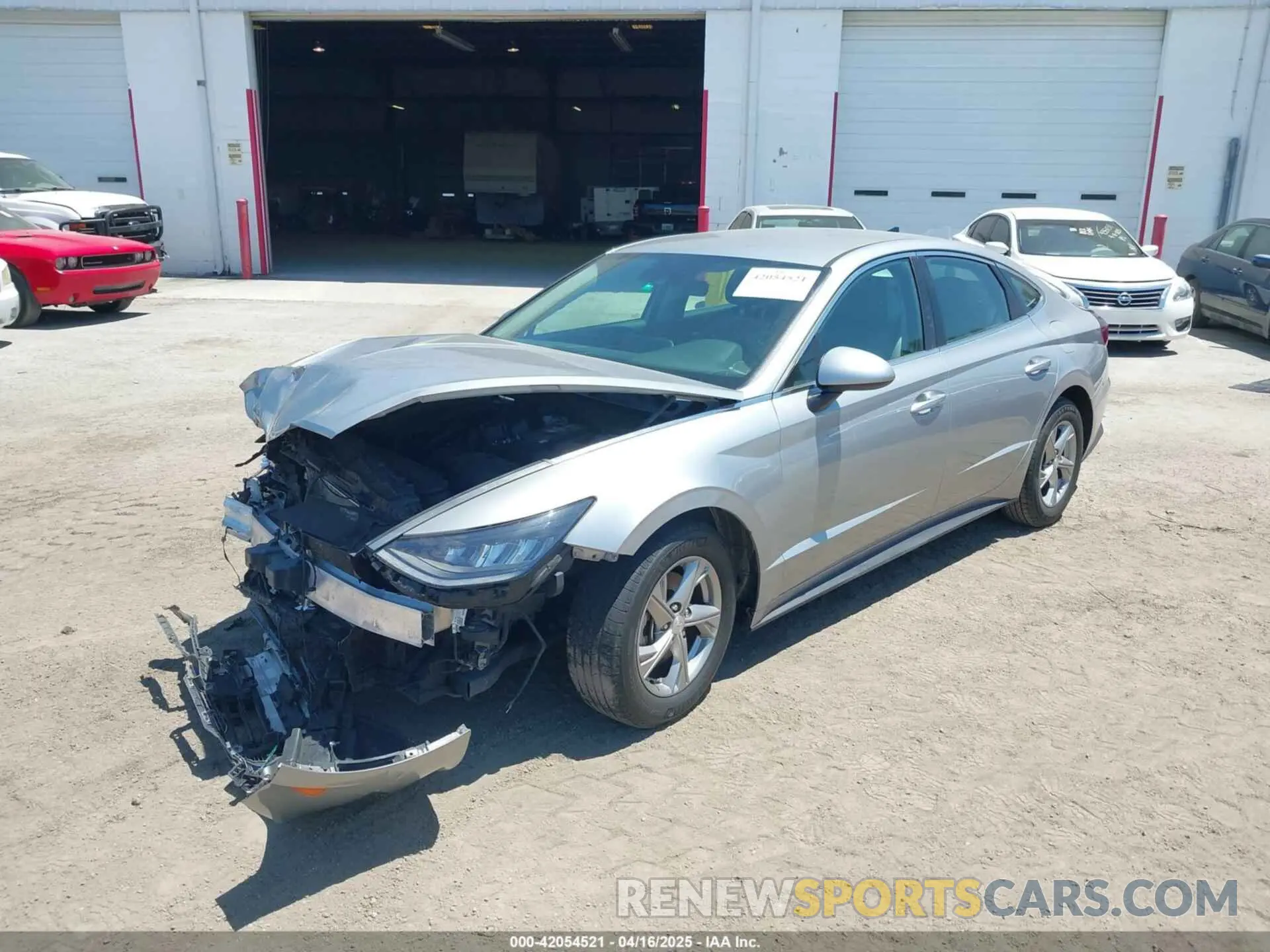 2 fotografías del automóvil dañado 5NPEG4JA0MH080960 HYUNDAI SONATA 2021