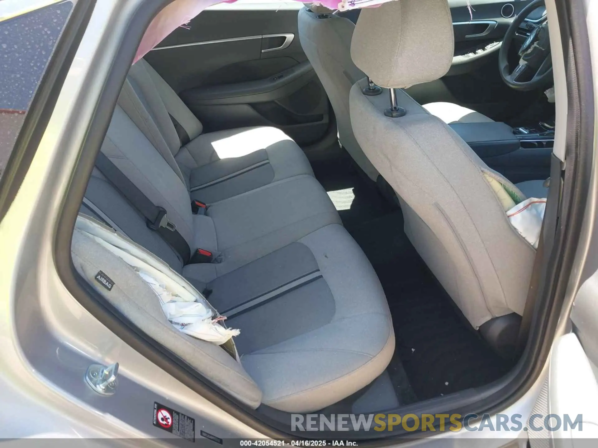 8 fotografías del automóvil dañado 5NPEG4JA0MH080960 HYUNDAI SONATA 2021