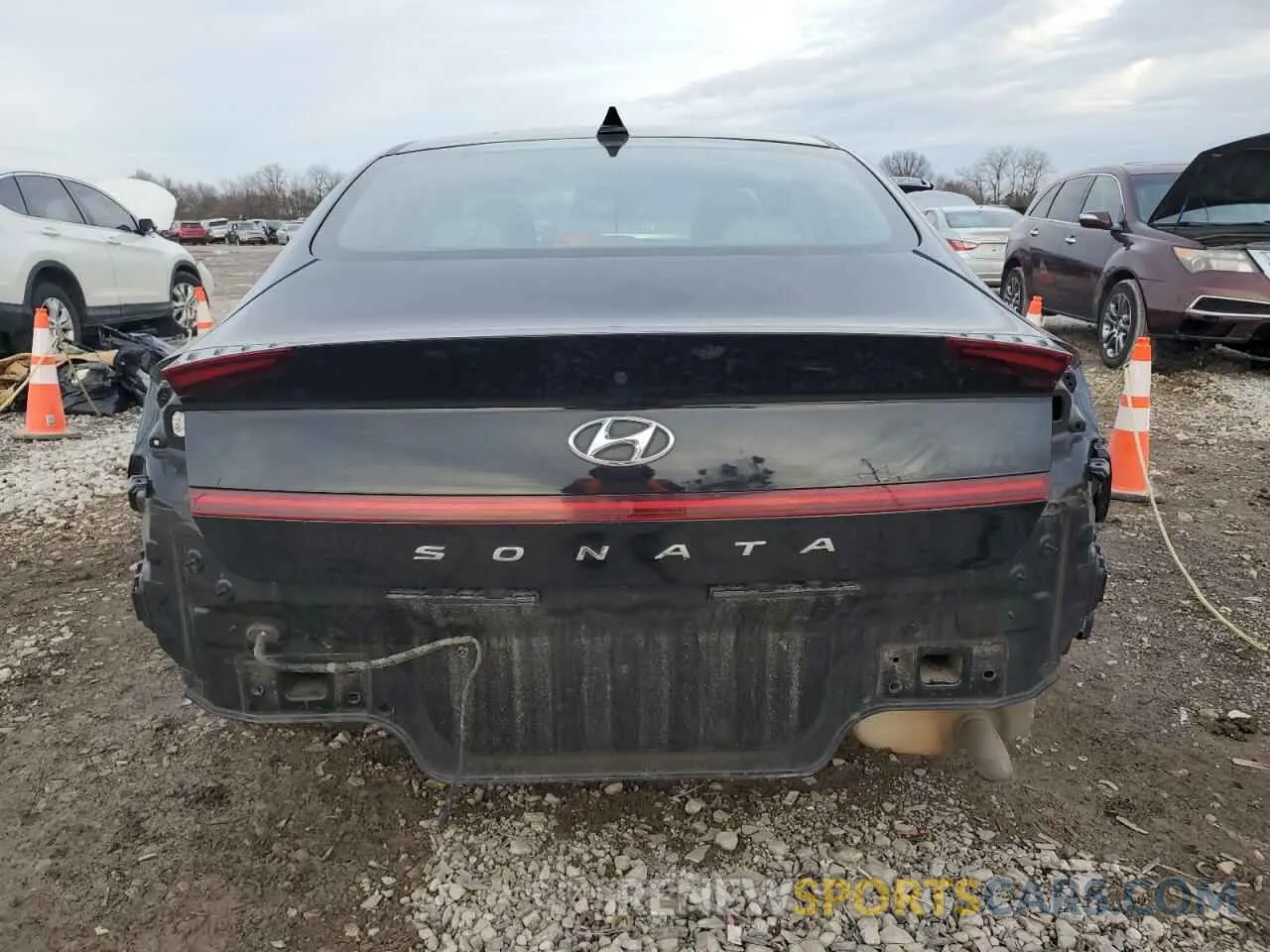6 fotografías del automóvil dañado 5NPEG4JA1MH071586 HYUNDAI SONATA 2021
