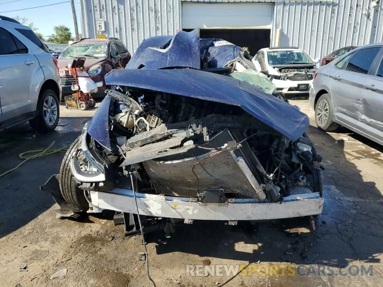 5 fotografías del automóvil dañado 5NPEG4JA1MH073922 HYUNDAI SONATA 2021
