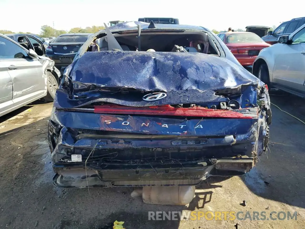 6 fotografías del automóvil dañado 5NPEG4JA1MH073922 HYUNDAI SONATA 2021