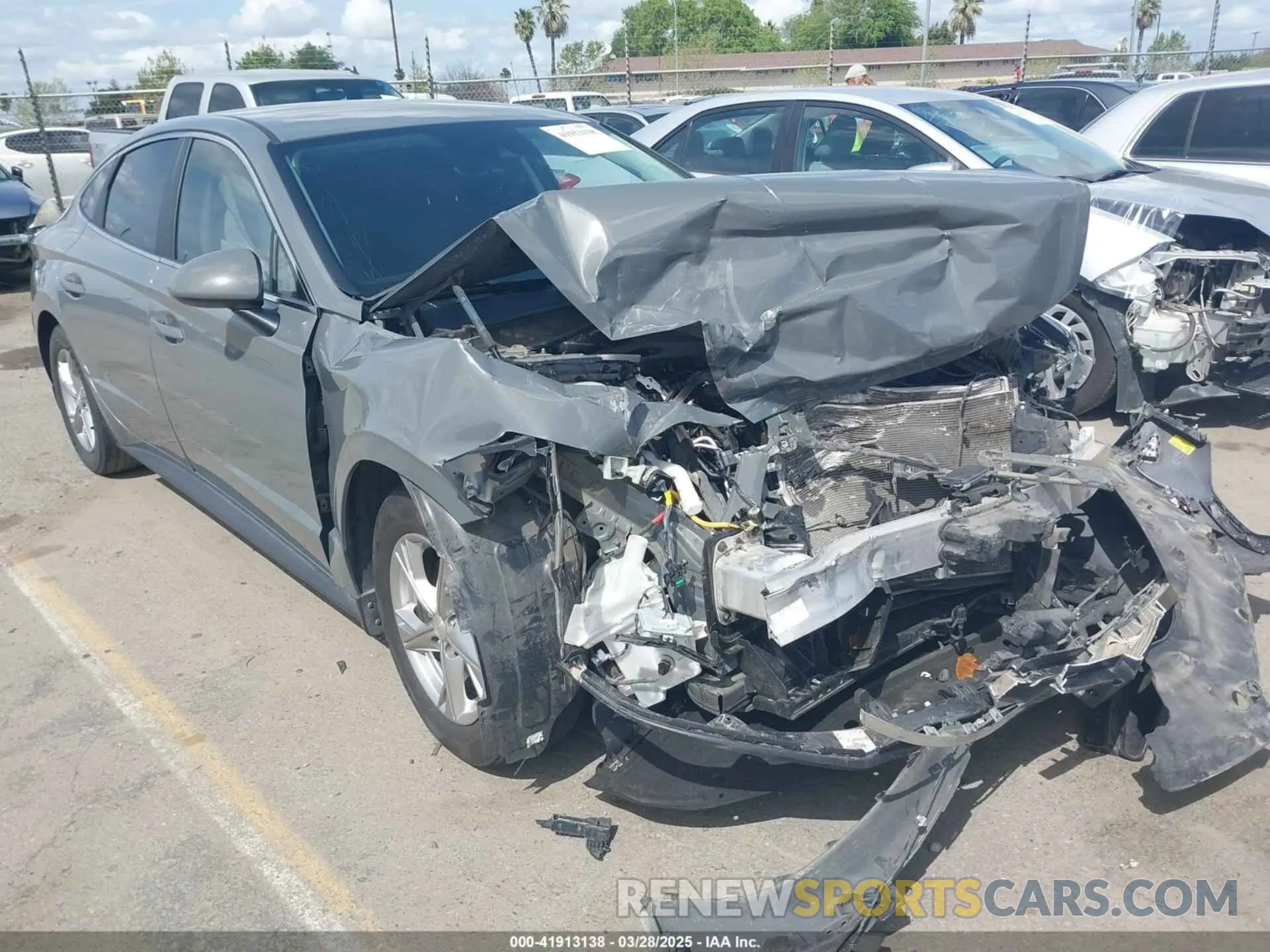 1 fotografías del automóvil dañado 5NPEG4JA1MH089960 HYUNDAI SONATA 2021