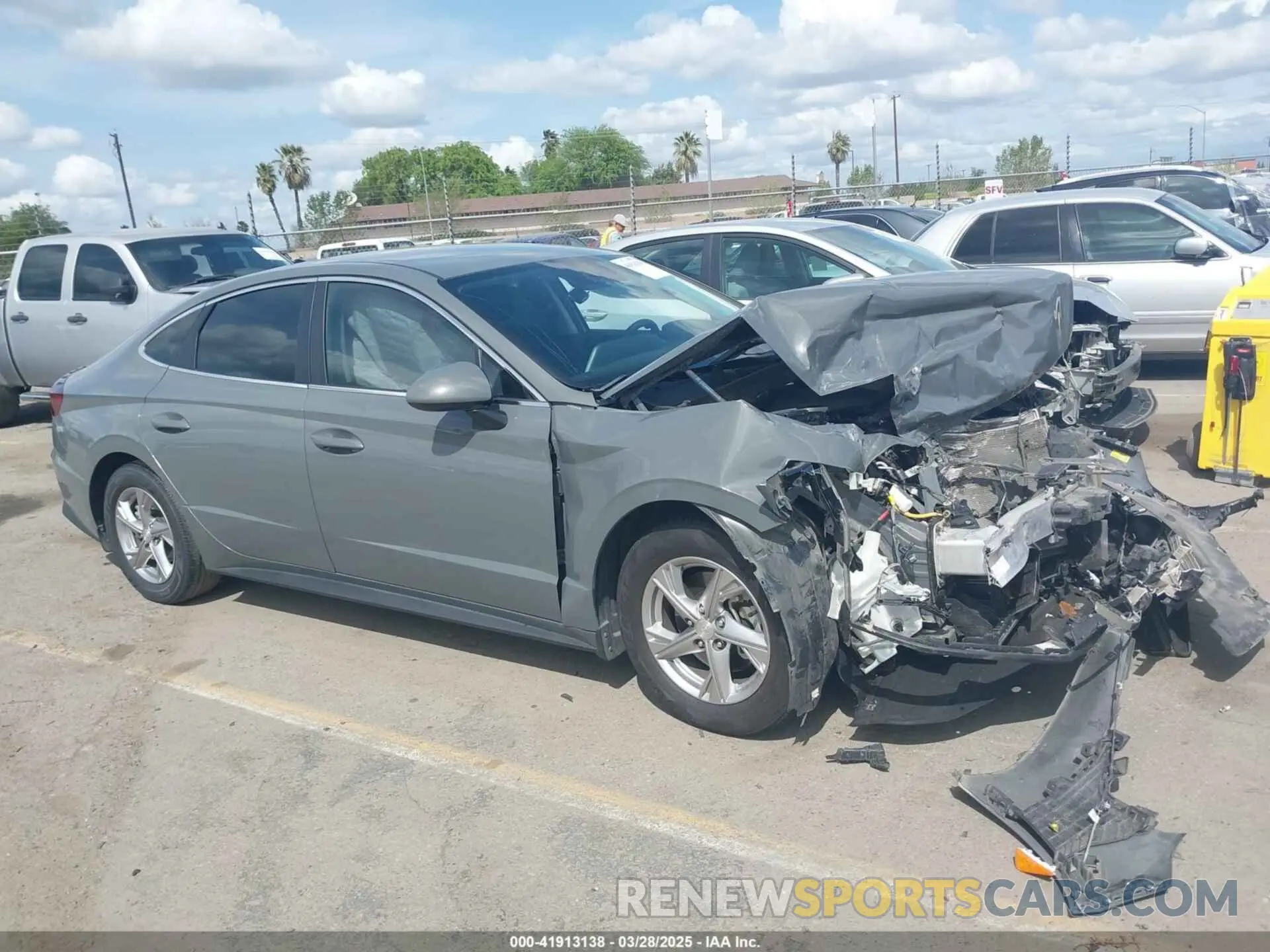 14 fotografías del automóvil dañado 5NPEG4JA1MH089960 HYUNDAI SONATA 2021