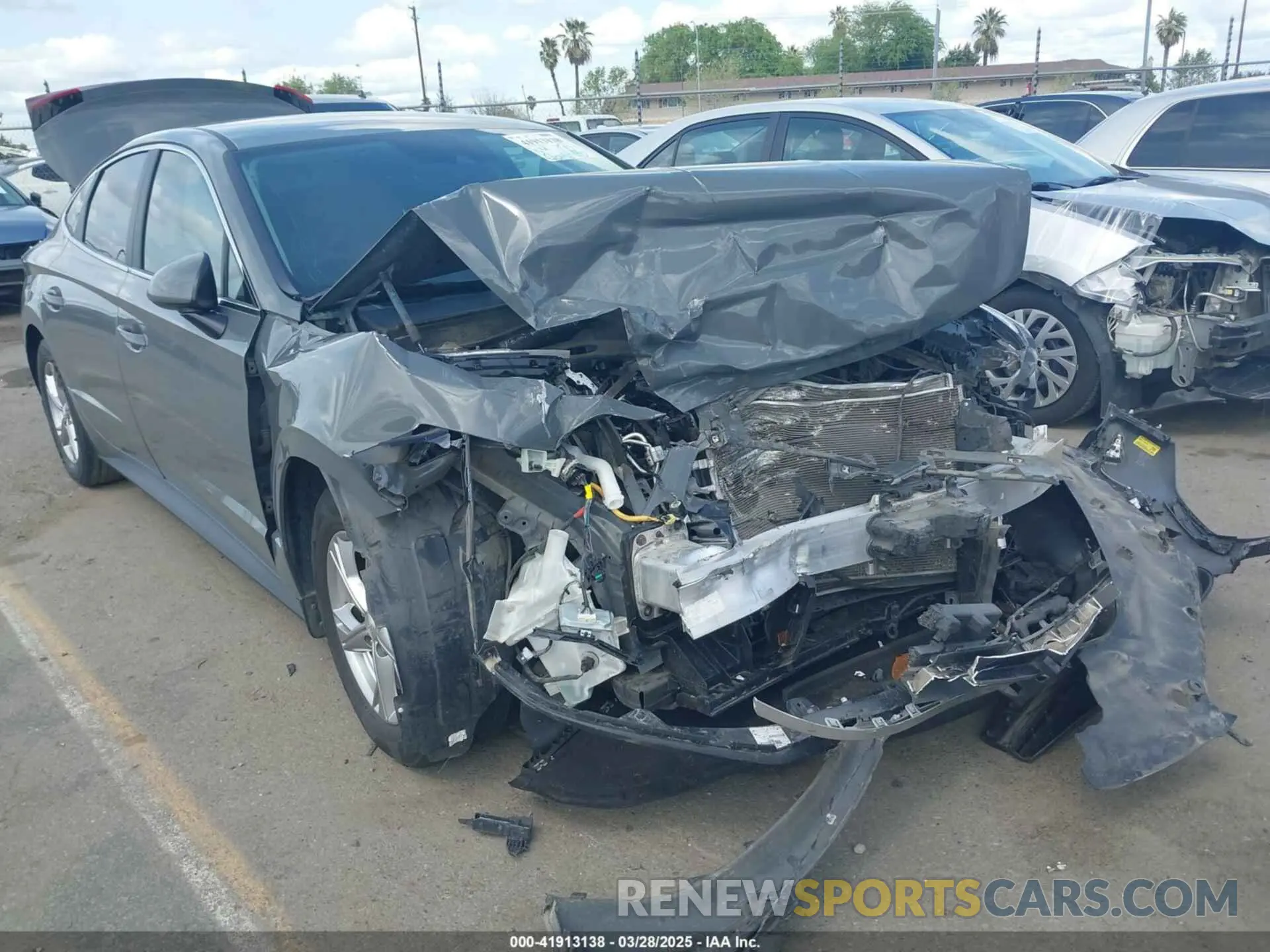 18 fotografías del automóvil dañado 5NPEG4JA1MH089960 HYUNDAI SONATA 2021
