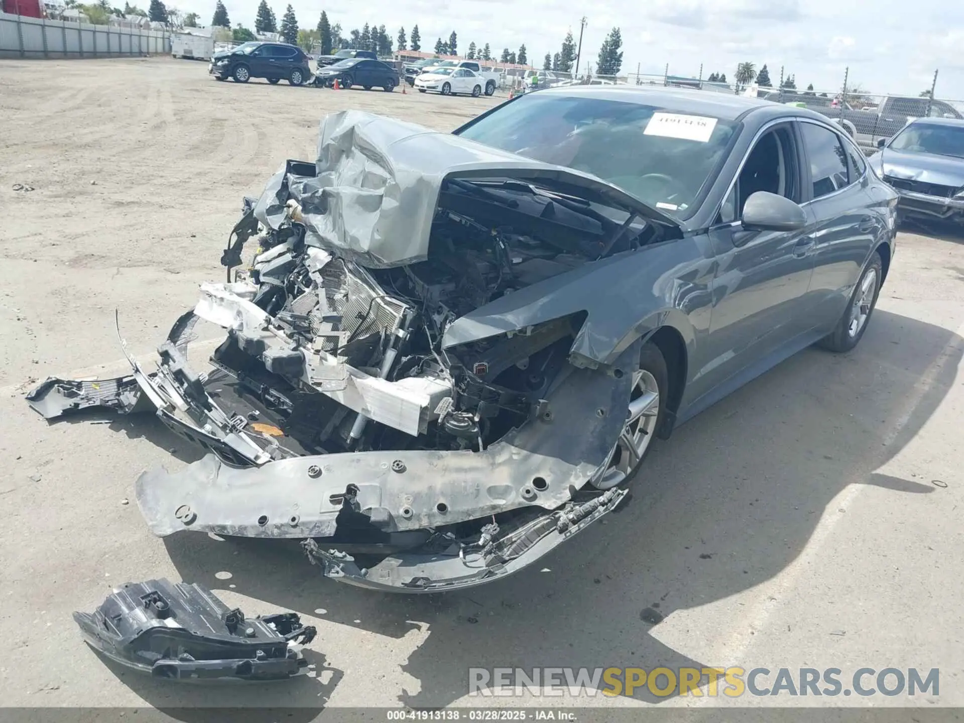 2 fotografías del automóvil dañado 5NPEG4JA1MH089960 HYUNDAI SONATA 2021