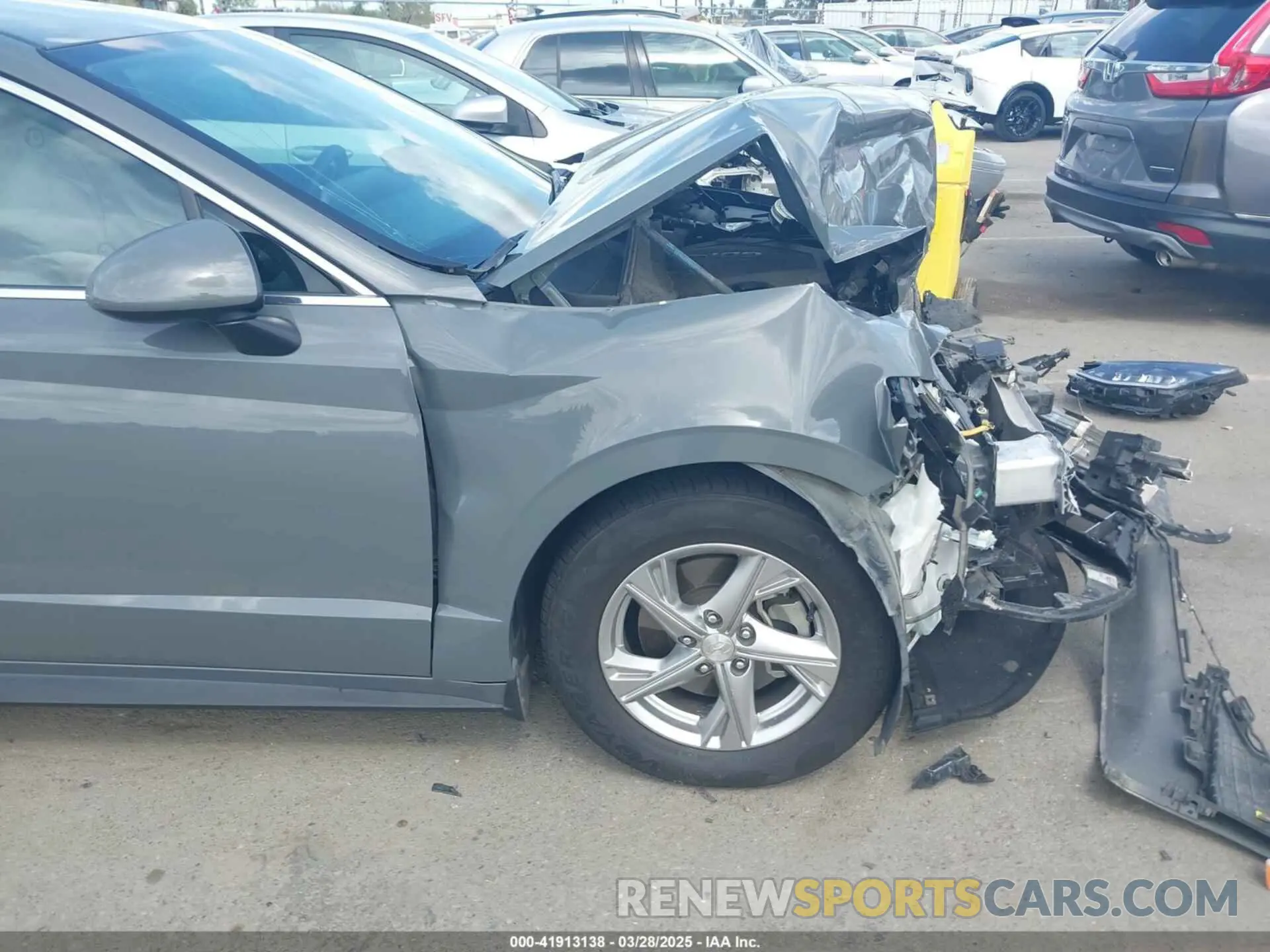 20 fotografías del automóvil dañado 5NPEG4JA1MH089960 HYUNDAI SONATA 2021