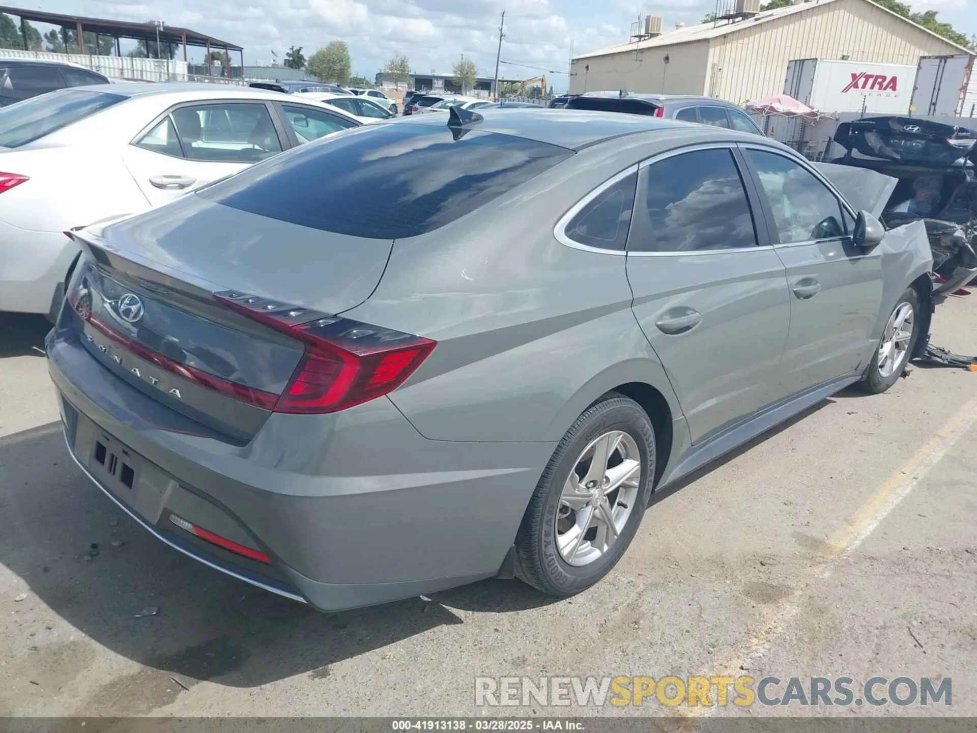 4 fotografías del automóvil dañado 5NPEG4JA1MH089960 HYUNDAI SONATA 2021