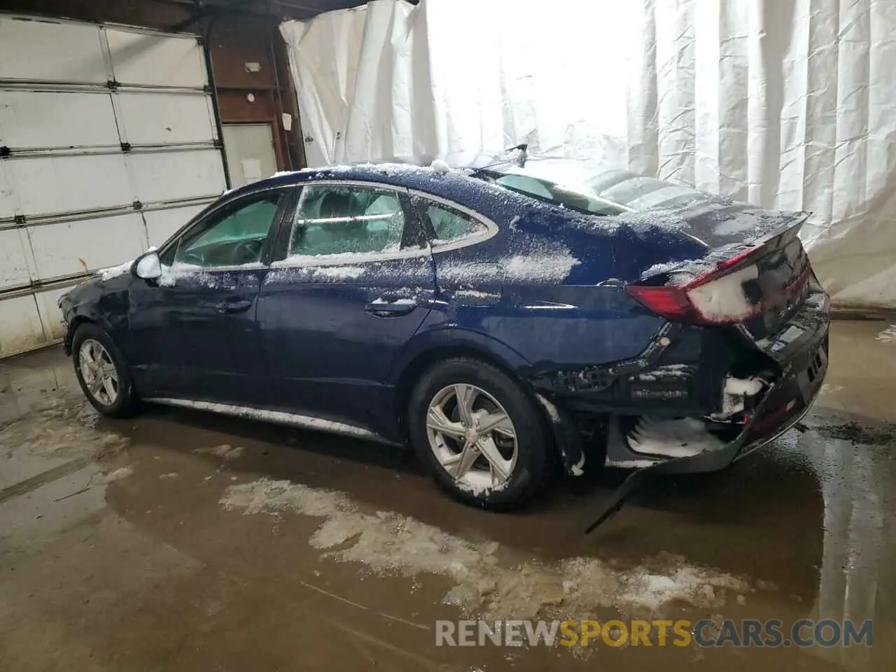 2 fotografías del automóvil dañado 5NPEG4JA1MH116316 HYUNDAI SONATA 2021