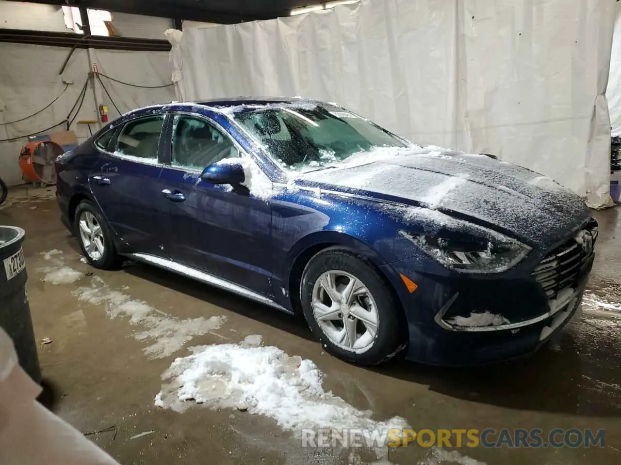 4 fotografías del automóvil dañado 5NPEG4JA1MH116316 HYUNDAI SONATA 2021