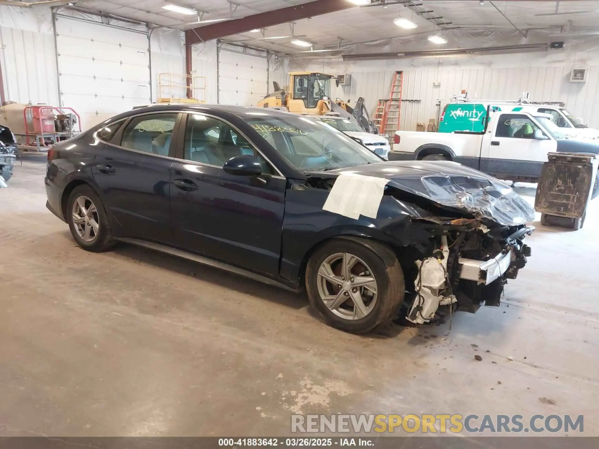 1 fotografías del automóvil dañado 5NPEG4JA2MH067966 HYUNDAI SONATA 2021