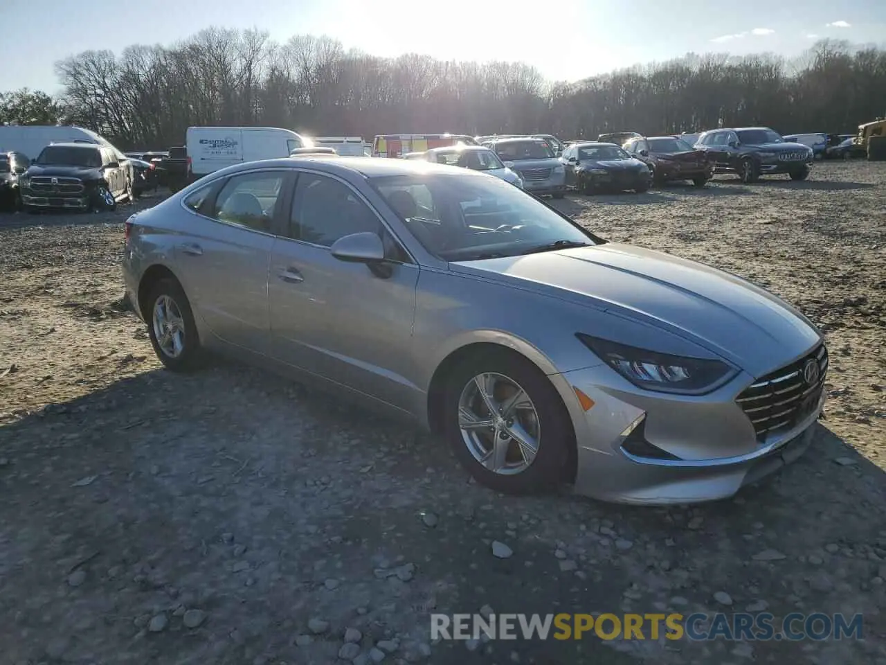 4 fotografías del automóvil dañado 5NPEG4JA3MH067314 HYUNDAI SONATA 2021