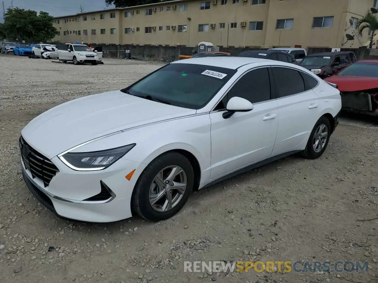 1 fotografías del automóvil dañado 5NPEG4JA3MH087840 HYUNDAI SONATA 2021