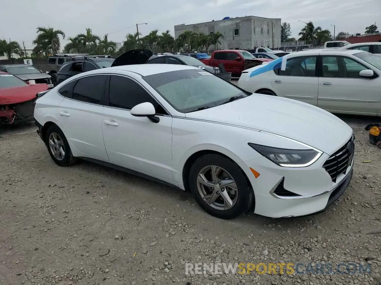 4 fotografías del automóvil dañado 5NPEG4JA3MH087840 HYUNDAI SONATA 2021