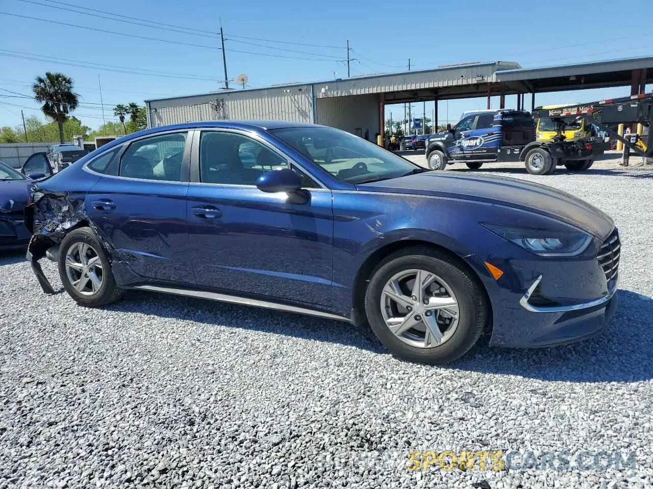 4 fotografías del automóvil dañado 5NPEG4JA3MH090883 HYUNDAI SONATA 2021