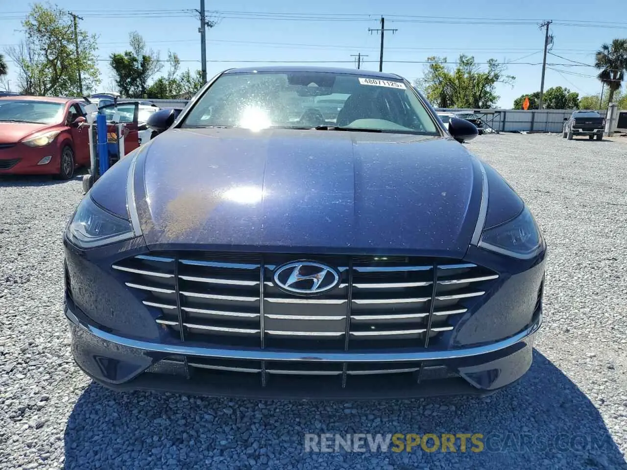 5 fotografías del automóvil dañado 5NPEG4JA3MH090883 HYUNDAI SONATA 2021