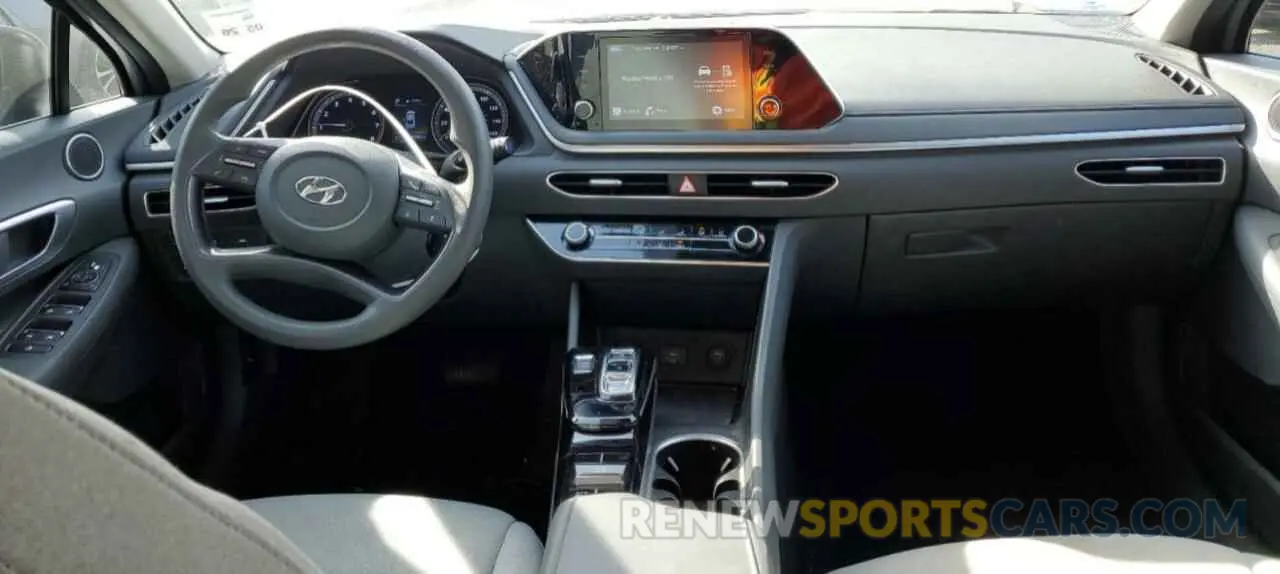 8 fotografías del automóvil dañado 5NPEG4JA3MH114597 HYUNDAI SONATA 2021