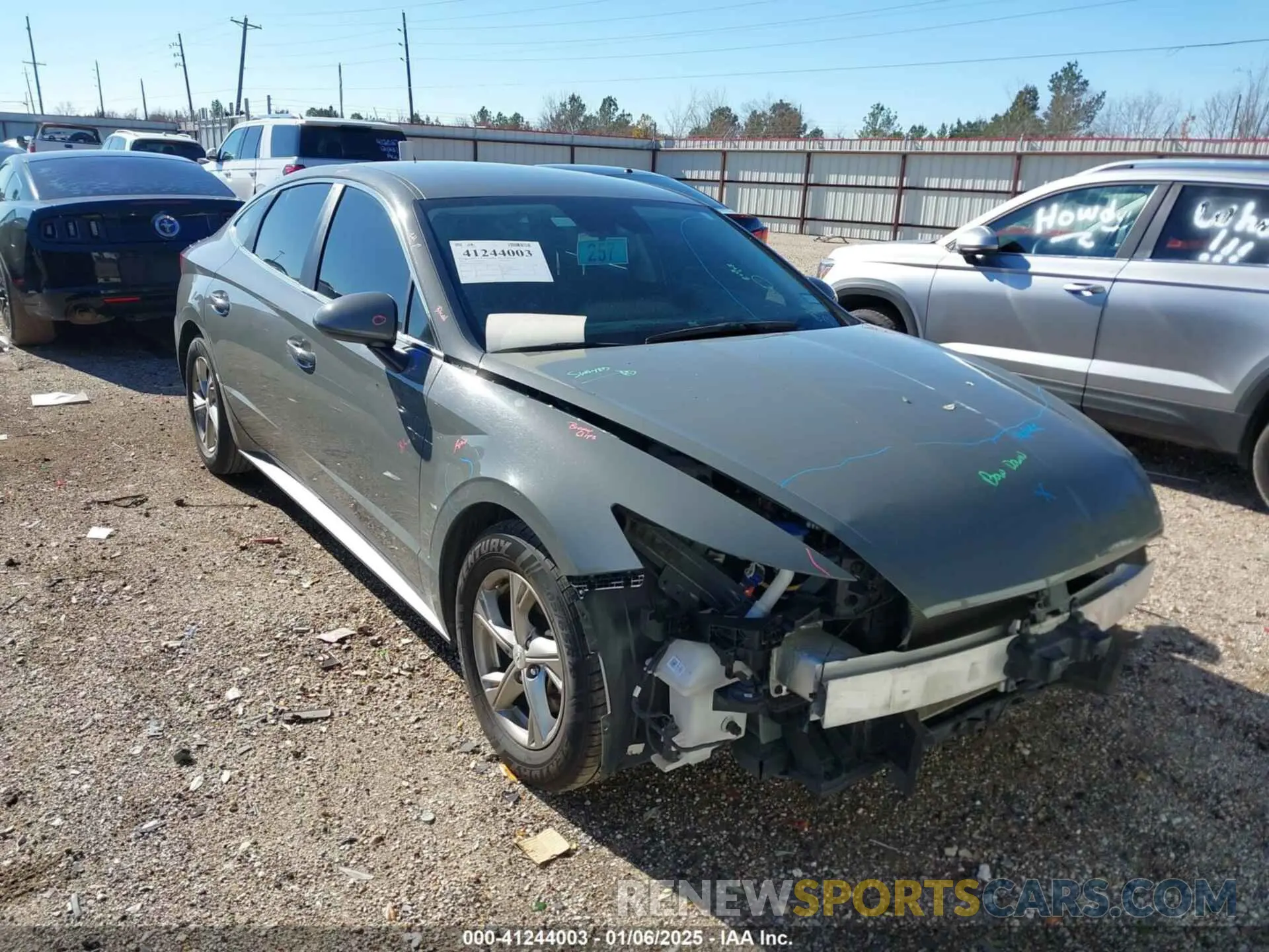 1 fotografías del automóvil dañado 5NPEG4JA3MH127110 HYUNDAI SONATA 2021