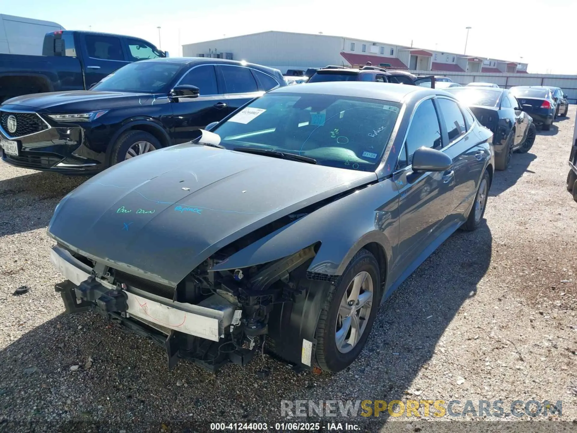 2 fotografías del automóvil dañado 5NPEG4JA3MH127110 HYUNDAI SONATA 2021