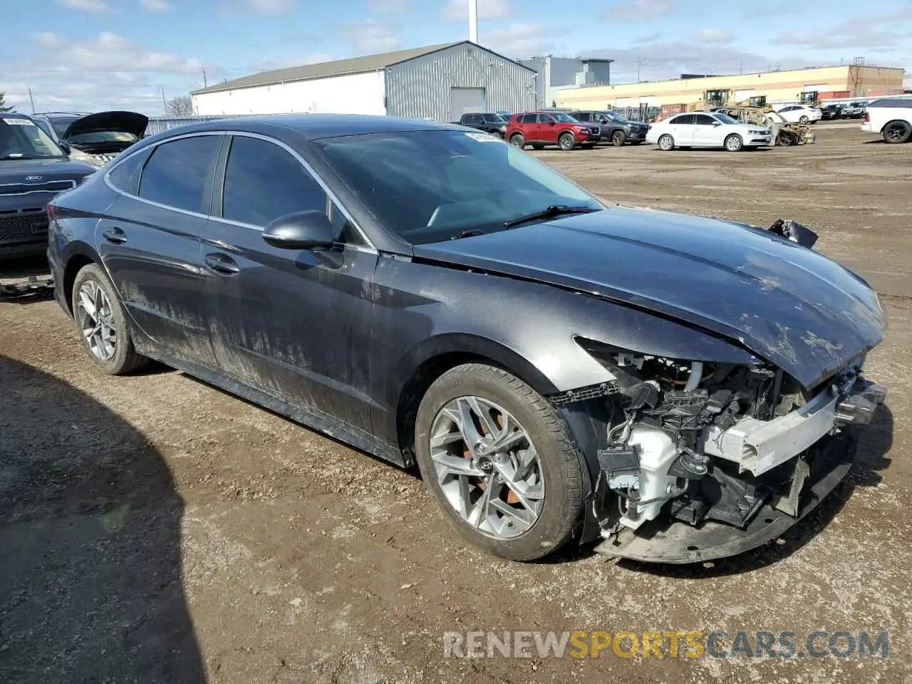4 fotografías del automóvil dañado 5NPEG4JA3MH132422 HYUNDAI SONATA 2021