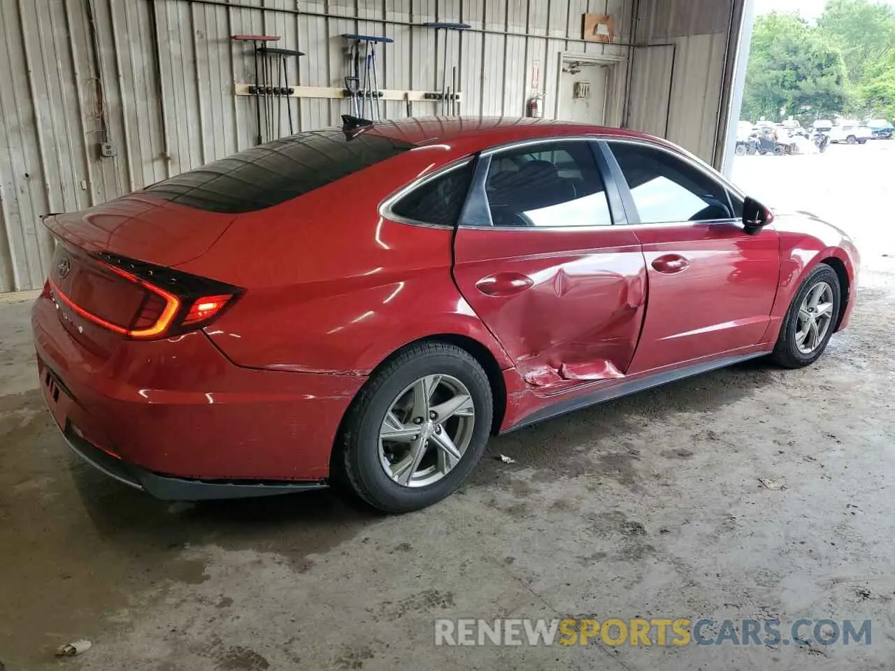 3 fotografías del automóvil dañado 5NPEG4JA4MH070254 HYUNDAI SONATA 2021