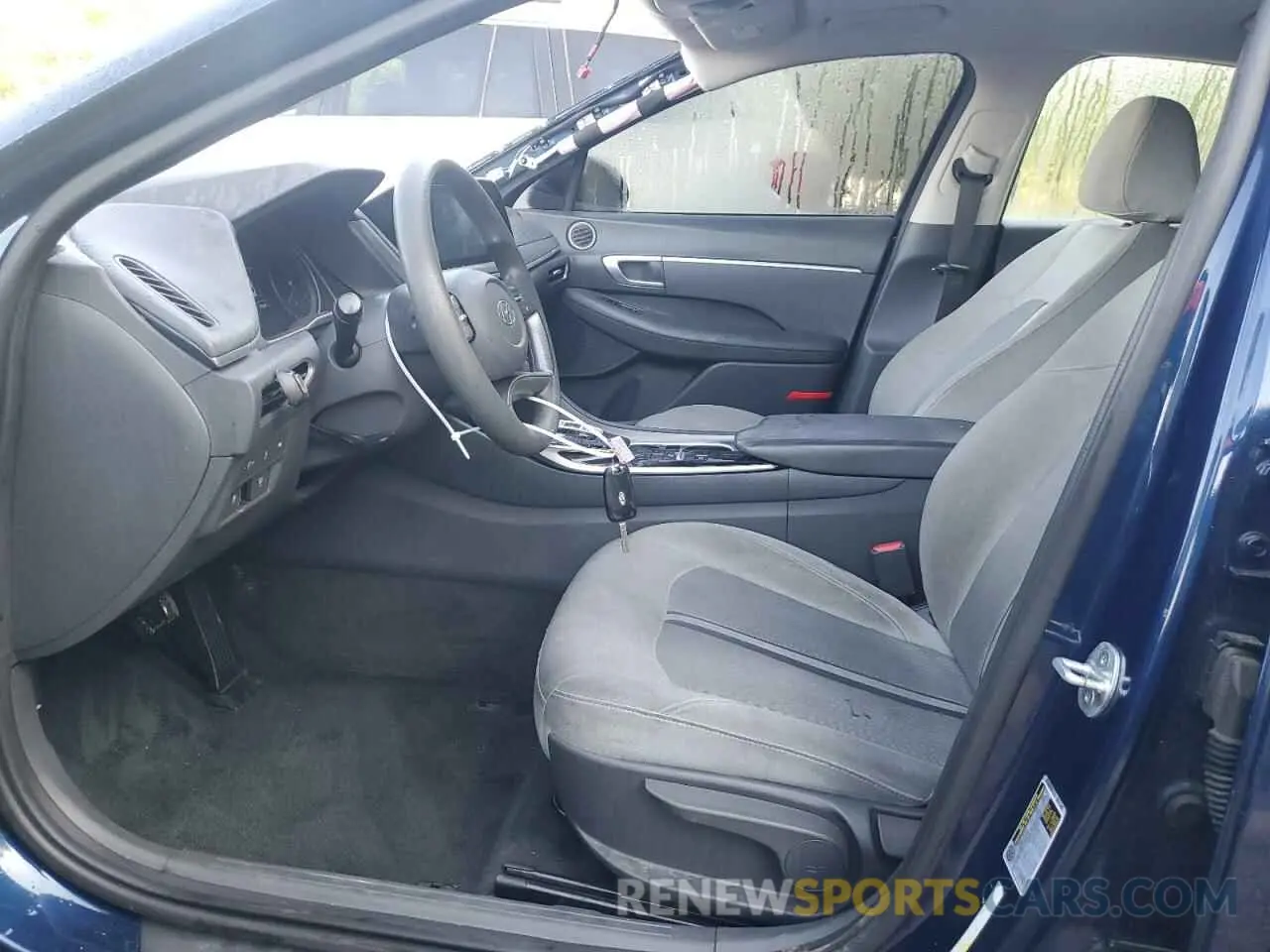 7 fotografías del automóvil dañado 5NPEG4JA4MH082758 HYUNDAI SONATA 2021