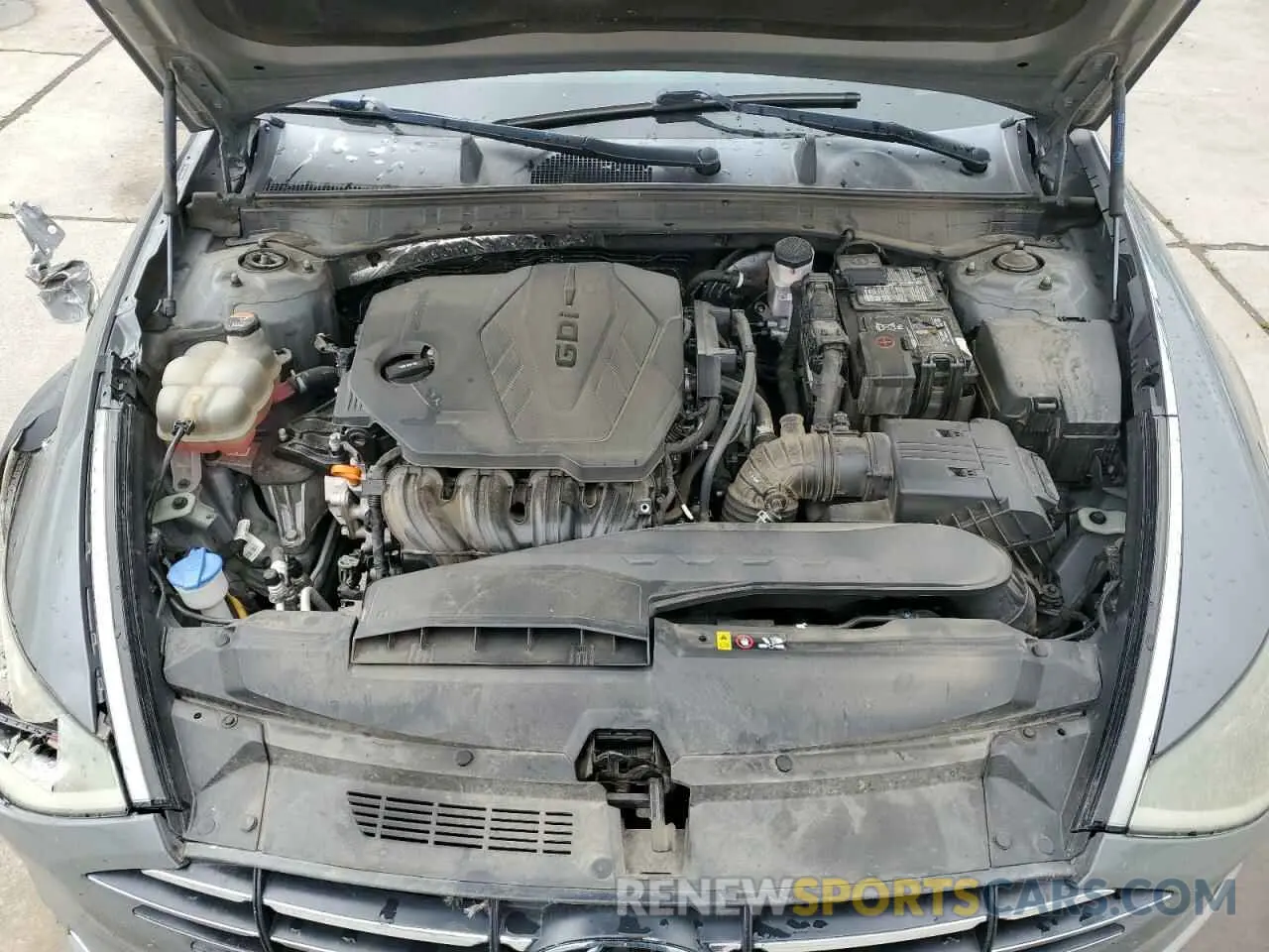 12 fotografías del automóvil dañado 5NPEG4JA4MH105245 HYUNDAI SONATA 2021