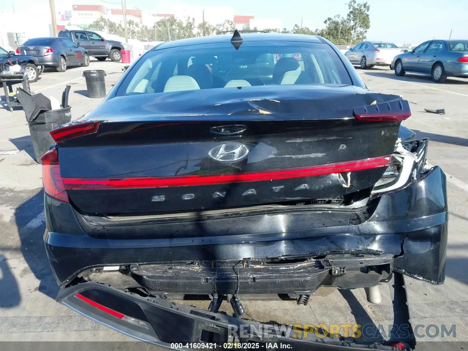 16 fotografías del automóvil dañado 5NPEG4JA5MH076175 HYUNDAI SONATA 2021