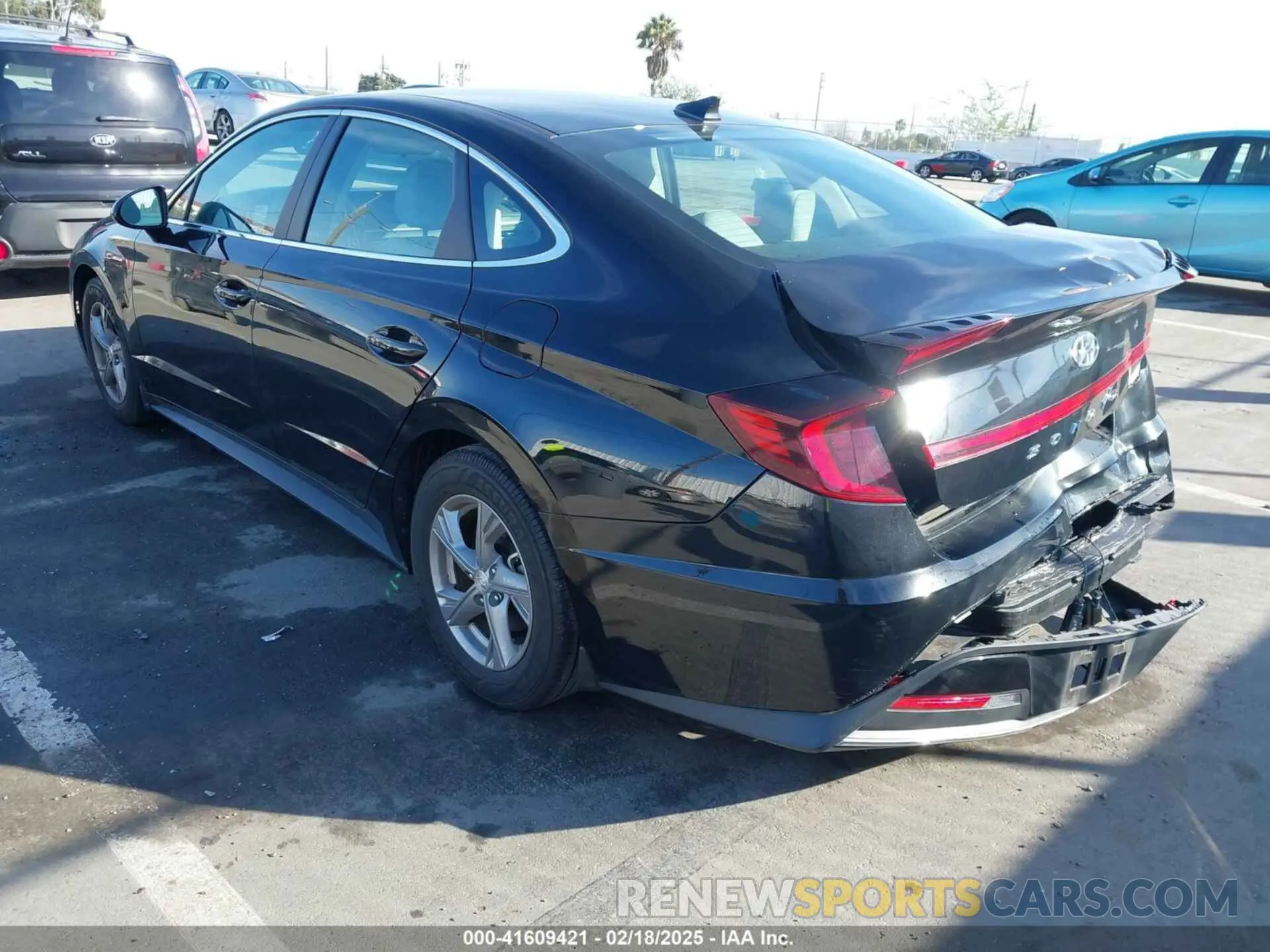 3 fotografías del automóvil dañado 5NPEG4JA5MH076175 HYUNDAI SONATA 2021