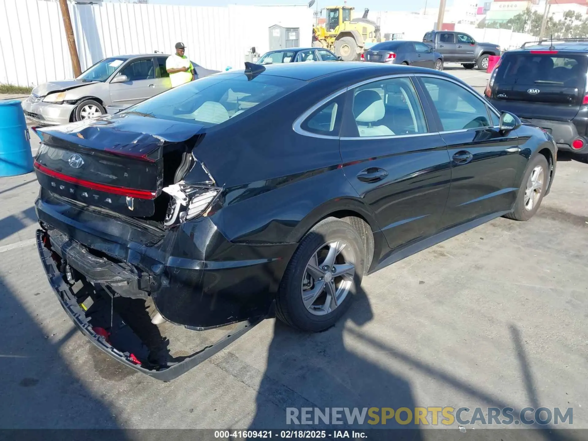 4 fotografías del automóvil dañado 5NPEG4JA5MH076175 HYUNDAI SONATA 2021