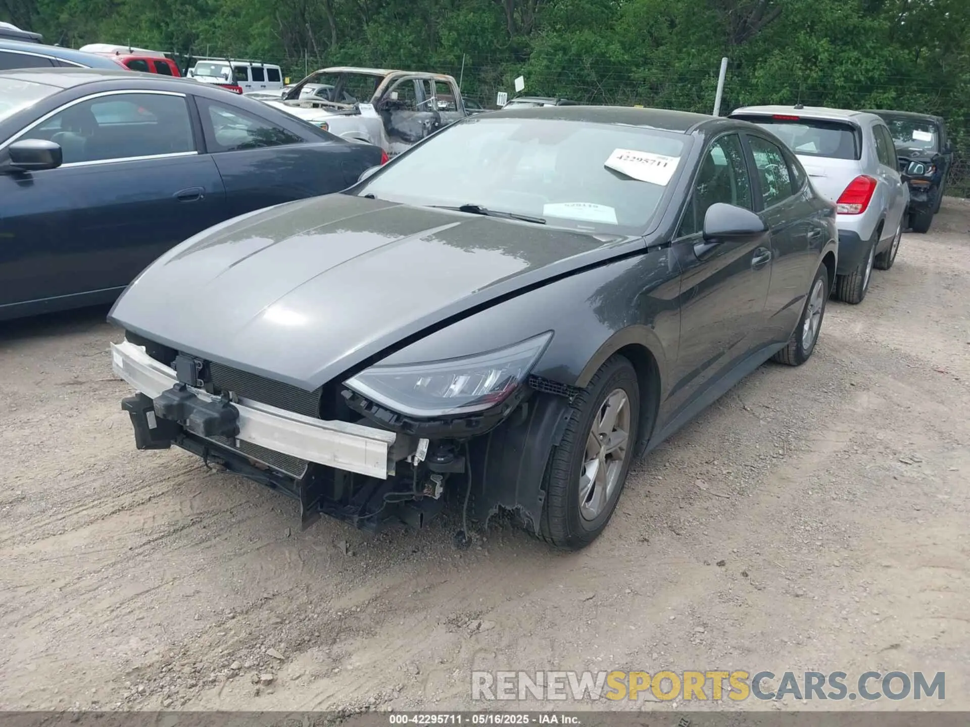 2 fotografías del automóvil dañado 5NPEG4JA5MH097172 HYUNDAI SONATA 2021