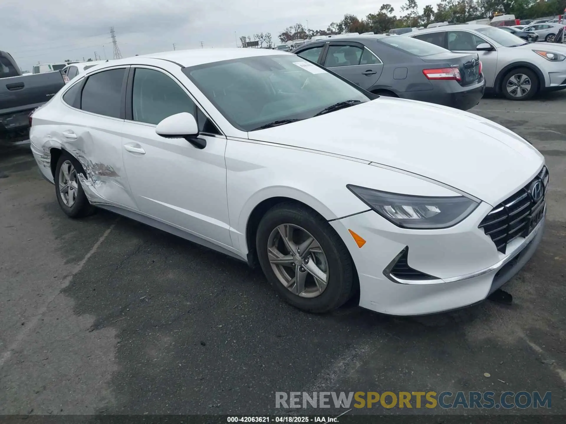 1 fotografías del automóvil dañado 5NPEG4JA5MH100572 HYUNDAI SONATA 2021