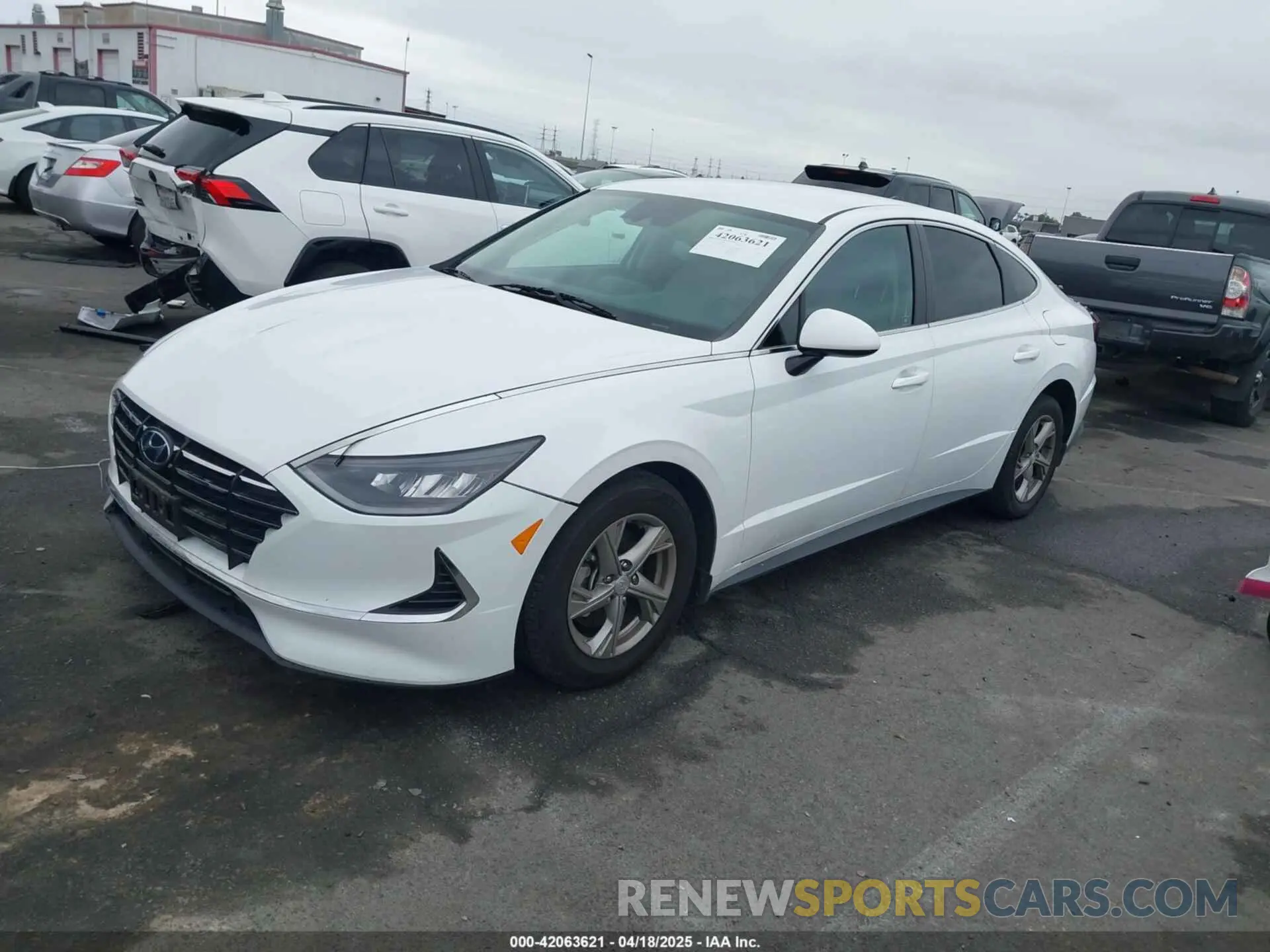 2 fotografías del automóvil dañado 5NPEG4JA5MH100572 HYUNDAI SONATA 2021