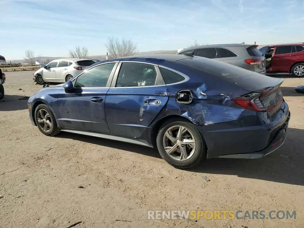 2 fotografías del automóvil dañado 5NPEG4JA5MH116402 HYUNDAI SONATA 2021