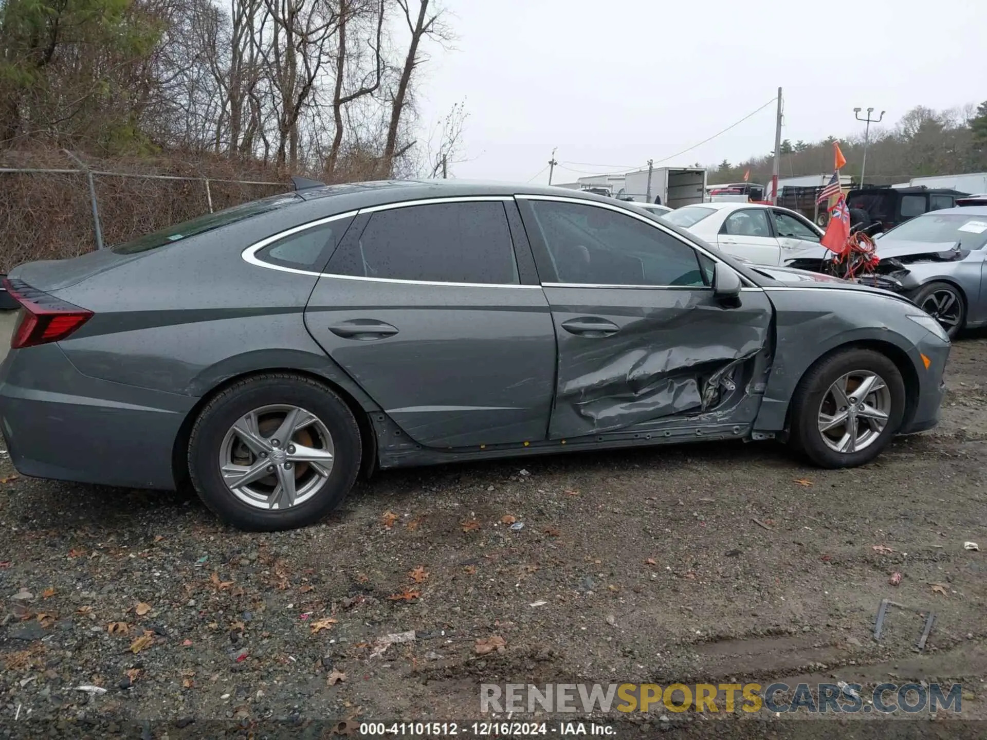 14 fotografías del automóvil dañado 5NPEG4JA6MH067808 HYUNDAI SONATA 2021