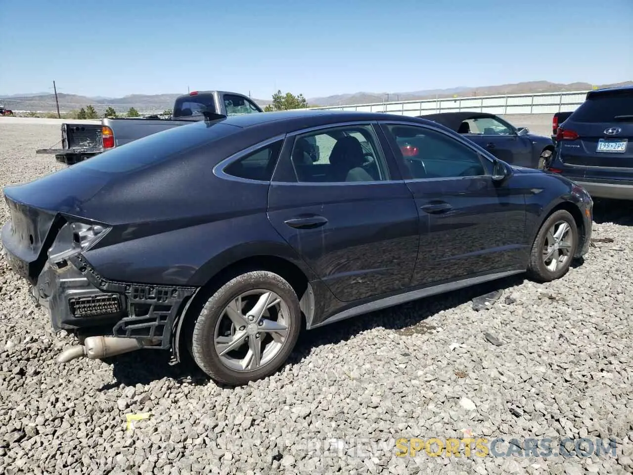 3 fotografías del automóvil dañado 5NPEG4JA6MH079795 HYUNDAI SONATA 2021
