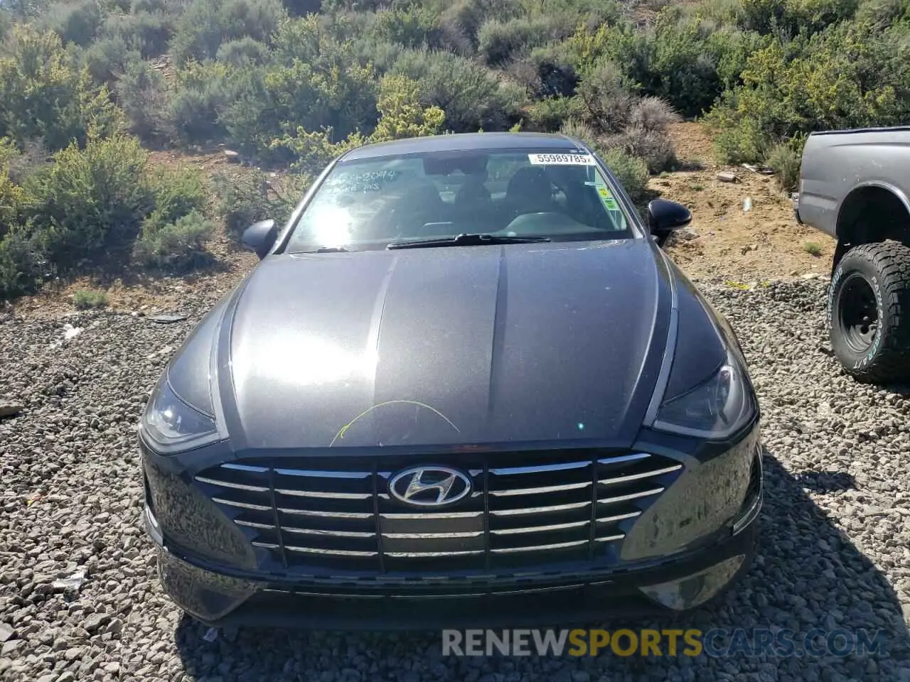 5 fotografías del automóvil dañado 5NPEG4JA6MH079795 HYUNDAI SONATA 2021